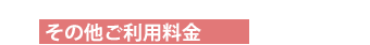 その他の料金